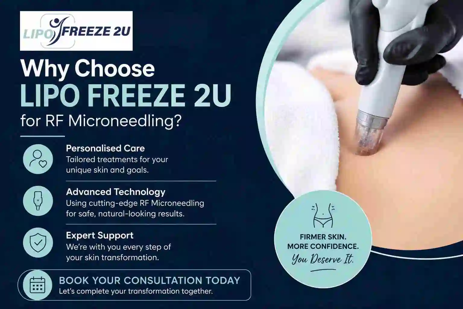 Why Choose LIPO FREEZE 2U for RF Microneedling Basildon?